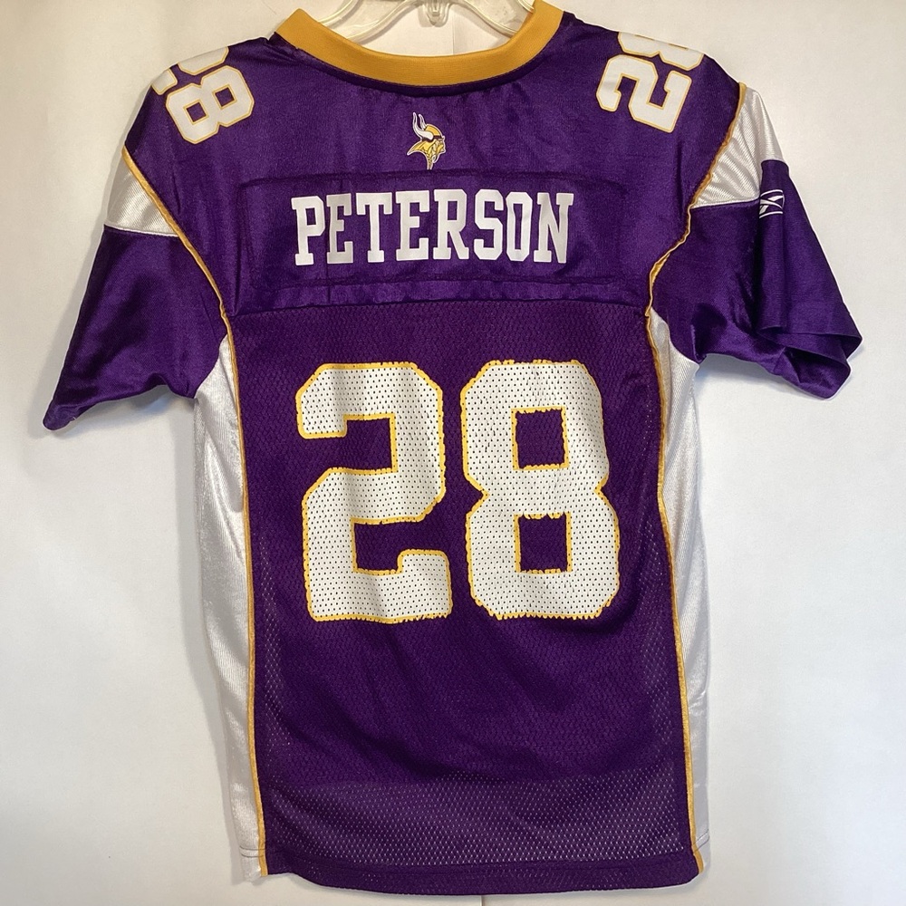 Minnesota Vikings Adrian Peterson Jersey Reebok Youth Boys size medium